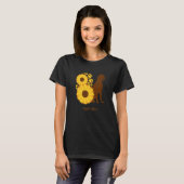 Sunflower Dog Mom - Vizsla Premium Tシャツ (正面フル)