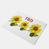 Sunflower Doormat ドアマット (アングル)