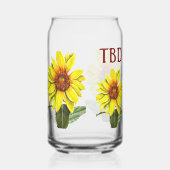 Sunflower Drinking Glass ガラス缶 (正面)