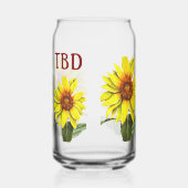 Sunflower Drinking Glass ガラス缶 (左)