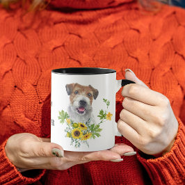 Sunflower Eucalyptus Jack Russell Terrier マグカップ