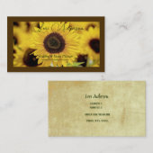 Sunflower Event Planner Business Card 名刺 (正面/裏面)