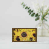Sunflower Event Planner Business Card 名刺 (スタンド正面)
