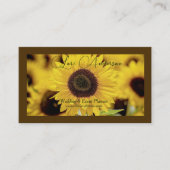 Sunflower Event Planner Business Card 名刺 (正面)