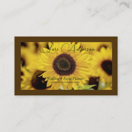 Sunflower Event Planner Business Card 名刺