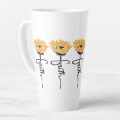 Sunflower Faith Mug カフェラテマグ (左アングル)