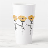 Sunflower Faith Mug カフェラテマグ (正面)