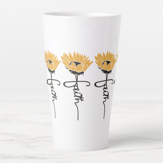 Sunflower Faith Mug カフェラテマグ (正面)