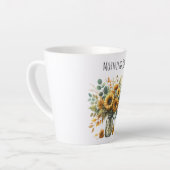 Sunflower Fall Chic Country Gift カフェラテマグ (左アングル)