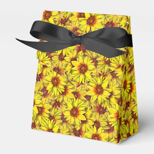 Sunflower Favor Box フェイバーボックス (正面サイド)