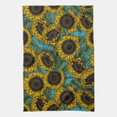 Sunflower field キッチンタオル (縦)