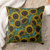 Sunflower field クッション (ブランケット)