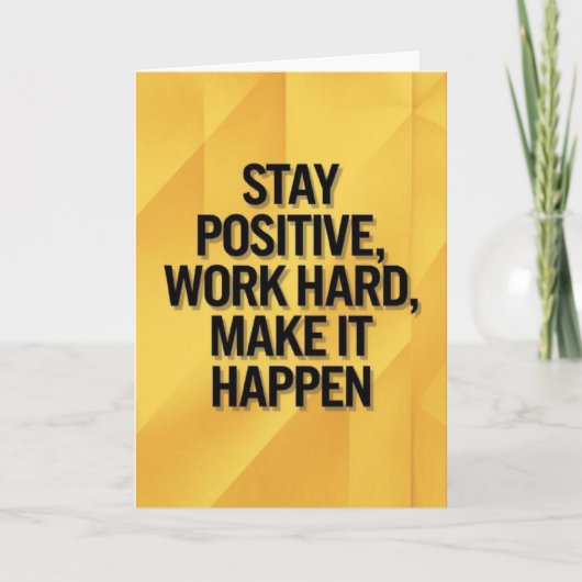 Sunflower Field "BELIEVE" Inspirational Hope Card カード (正面)