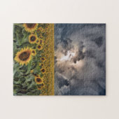Sunflower Field In A Storm ジグソーパズル (横)
