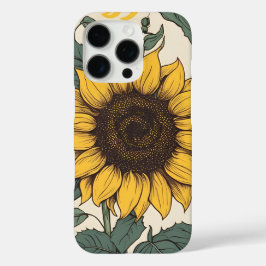 Sunflower Fields: A vibrant Floral Pattern iPhone 16 Proケース