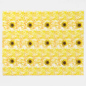 Sunflower Fleece Blanket フリースブランケット (正面(横))