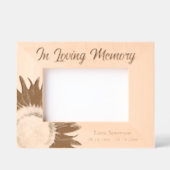 Sunflower Floral Memorial レーザー彫刻フレーム (正面)