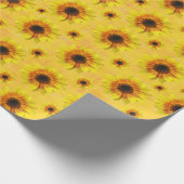 Sunflower Floral Rustic Country Wrapping Paper ラッピングペーパー (角)