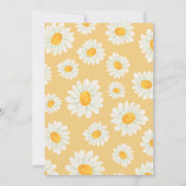 Sunflower Floral seamless pattern baby shower 招待状 (裏面)