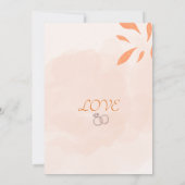 Sunflower Floral Wedding 招待状 (裏面)