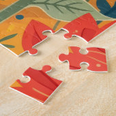 Sunflower Folk Art Puzzle ジグソーパズル (側面)