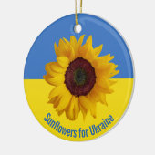 Sunflower for Ukraine Design Ornament セラミックオーナメント (左)