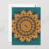 Sunflower Fusion：多様性のお祝い ポストカード (正面/裏面)