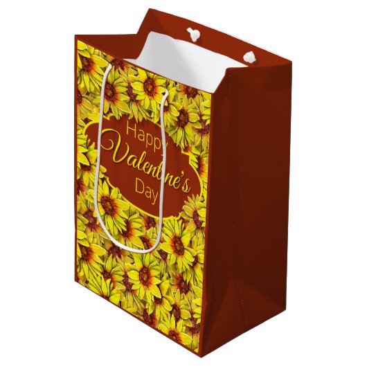 Sunflower Gift Bag ミディアムペーパーバッグ (正面アングル)