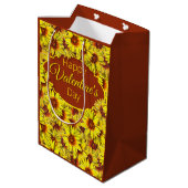 Sunflower Gift Bag ミディアムペーパーバッグ (裏面アングル)