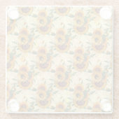 Sunflower Gifts | Sunflower Turn Surrounded ガラスコースター (裏面)