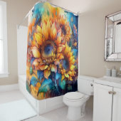 Sunflower Glory シャワーカーテン (インサイチュ)