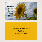Sunflower Glory Business Card (正面&裏面)