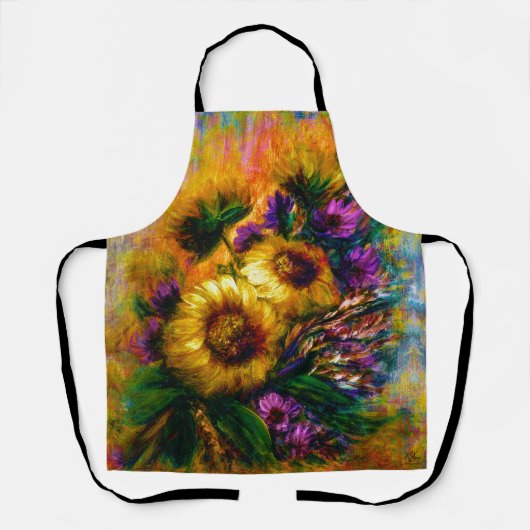 "Sunflower Glow" Apron  エプロン (正面)