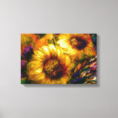 "Sunflower Gold" 18" x 12"  キャンバスプリント (正面)
