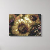 "Sunflower Gold" [design 2] 18" x 12"  キャンバスプリント (正面)