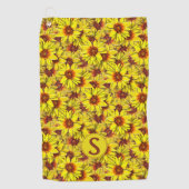 Sunflower Golf Towel ゴルフタオル (正面)