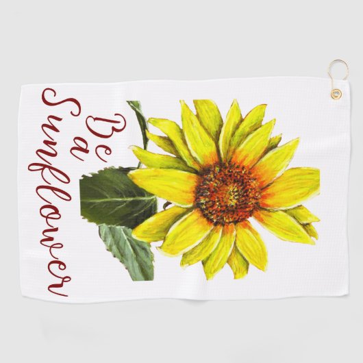 Sunflower Golf Towel ゴルフタオル (横)