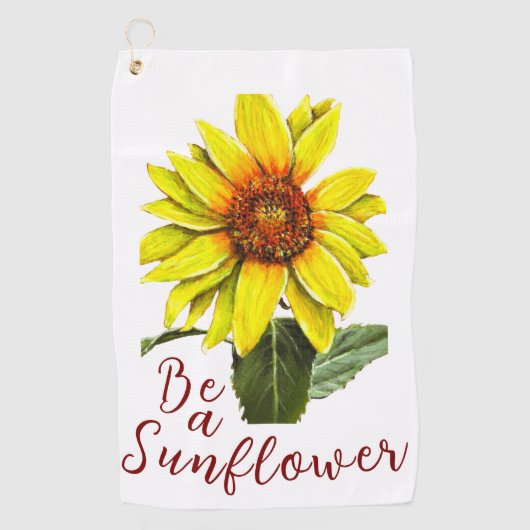Sunflower Golf Towel ゴルフタオル (正面)