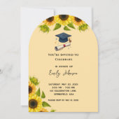 Sunflower Graduation Party Invitation 招待状 (正面)