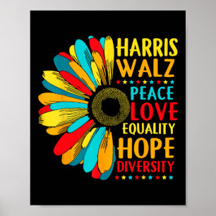 Sunflower Harris-wheimer 2024 Peace Lgbt Harris-w ポスター
