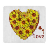 Sunflower Heart Cutting Board カッティングボード (正面)