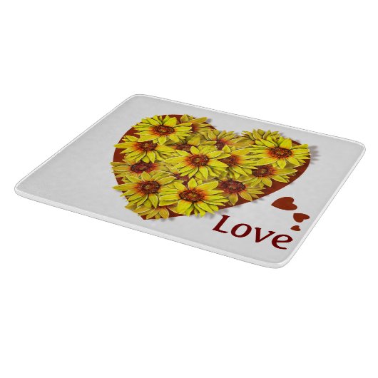 Sunflower Heart Cutting Board カッティングボード (角)