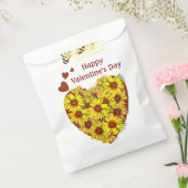 Sunflower Heart Party Favor Bags フェイバーバッグ (封をした状態)