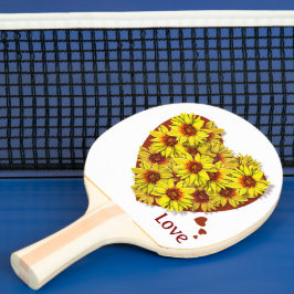 Sunflower Heart Ping Pong Paddle 卓球ラケット