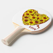Sunflower Heart Ping Pong Paddle 卓球ラケット (正面アングル)