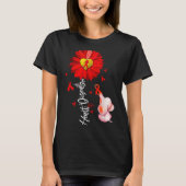 Sunflower Heart Warrior Red Elephant Heart Disease Tシャツ (正面)