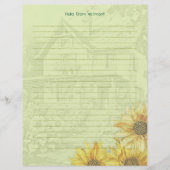 Sunflower House Lined Writing Paper レターヘッド (正面)