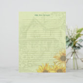 Sunflower House Lined Writing Paper レターヘッド (スタンド正面)
