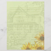 Sunflower House Lined Writing Paper レターヘッド (裏面)