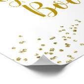 Sunflower is on the way Baby Shower Guest Book ポスター (角)